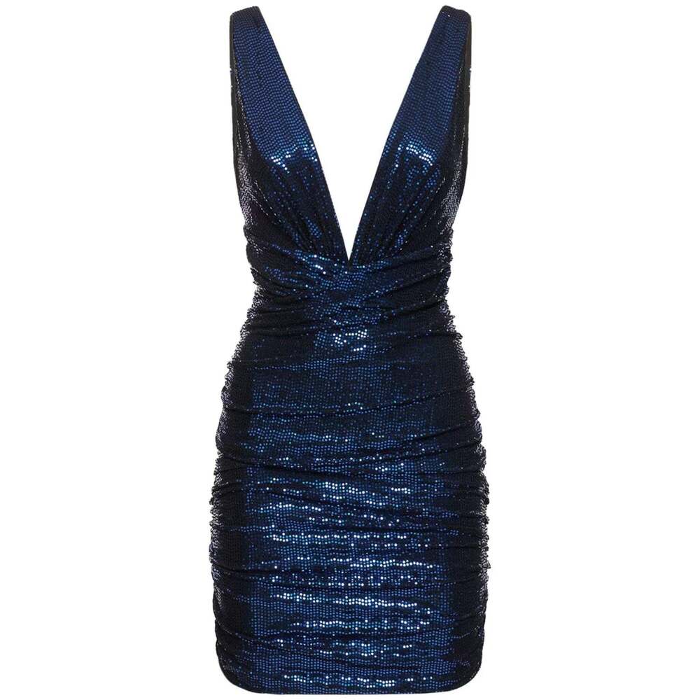 Alexandre Vauthier - Sequinned V-neck Mini Dress - FR 36